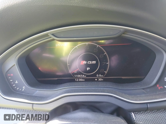2018 Audi SQ5 Prestige with VIN WA1C4AFY1J2096760, listed as a IAAI auction lot 41467536 with 110,654 mi miles. Bid and sale history available at carsss.com. Image 7.