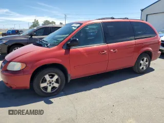 2005 Dodge Caravan SXT with VIN 2D4GP44L05R218848, listed as a Copart auction lot 61288954 with 201,265 mi miles and Salvage Title. Bid and sale history available at carsss.com. Image 1.