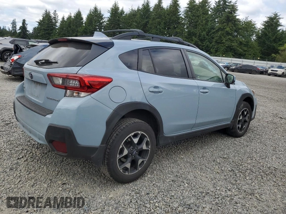 2020 Subaru Crosstrek Premium with VIN JF2GTAPC5L8243550, listed as a Copart auction lot 59637725 with 76,627 mi miles and Salvage title. Bid and sale history available at DreamBid. Image 3.