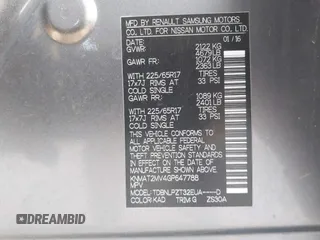 2016 Nissan Rogue S with VIN KNMAT2MV4GP647788, listed as a IAAI auction lot 41282602 with 96,556 mi miles. Bid and sale history available at carsss.com. Image 9.