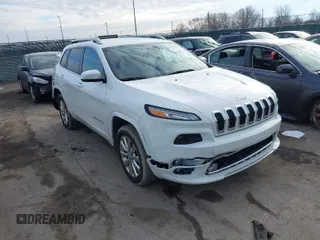 2018 Jeep Cherokee Overland with VIN 1C4PJMJX7JD594319, listed as a IAAI auction lot 41177860 with 128,925 mi miles. Bid and sale history available at carsss.com. Image 1.