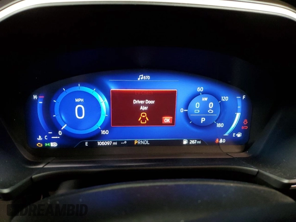 2020 Ford Escape SE Sport Hybrid with VIN 1FMCU9BZ7LUB13535, listed as a Copart auction lot 50918645 with 106,097 mi miles and Salvage Title. Bid and sale history available at DreamBid. Image 9.