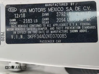 2019 Kia Forte S with VIN 3KPF34AD2KE070085, listed as a Copart auction lot 48331915 with 66,648 mi miles and Salvage Title. Bid and sale history available at carsss.com. Image 12.