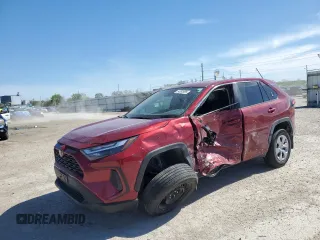 2023 Toyota RAV4 LE z VIN 2T3H1RFV0PW268592, wystawiony jako Copart lot #54993995 z przebiegiem 24 483 mil mil oraz Szkoda całkowita • Salvage title. Historia ofert i sprzedaży dostępna na DreamBid. Obrazek 1.