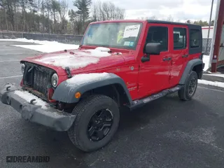 2010 Jeep Wrangler Unlimited Sport with VIN 1J4BA3H14AL217520, listed as a IAAI auction lot 41380169 with 153,672 mi miles. Bid and sale history available at carsss.com. Image 2.
