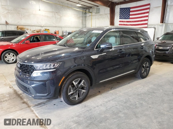 2021 Kia Sorento S with VIN KNDRG4LG5M5049495, listed as a Copart auction lot 59712505 with 76,727 mi miles and Salvage title. Bid and sale history available at DreamBid. Image 1.