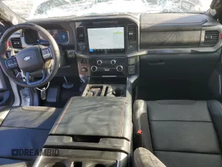 2024 Ford F-150 Raptor with VIN 1FTFW1RG1RFA22551, listed as a Copart auction lot 41604745 with 5,474 mi miles and Salvage Title. Bid and sale history available at DreamBid. Image 8.