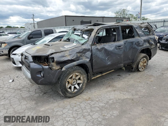 2020 Toyota 4Runner SR5 with VIN JTEBU5JR7L5767063, listed as a Copart auction lot 57969085 with Not provided miles and Salvage title. Bid and sale history available at DreamBid. Image 1.