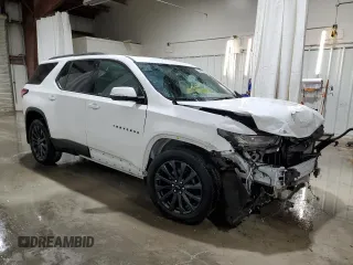 2023 Chevrolet Traverse RS z VIN 1GNEVJKW0PJ330960, wystawiony jako Copart lot #55045075 z przebiegiem 18 159 mil mil oraz Szkoda całkowita • Salvage title. Historia ofert i sprzedaży dostępna na DreamBid. Obrazek 4.