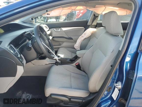 2015 Honda Civic EX with VIN 19XFB2F86FE220529, listed as a Copart auction lot 50651125 with 105,982 mi miles and Salvage Title. Bid and sale history available at DreamBid. Image 7.
