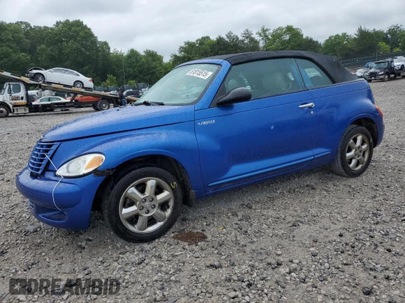 2005 Chrysler PT Cruiser Touring with VIN 3C3AY55E65T501455, listed as a Copart auction lot 61815515 with 123,828 mi miles and Salvage title. Bid and sale history available at DreamBid. Image 1.