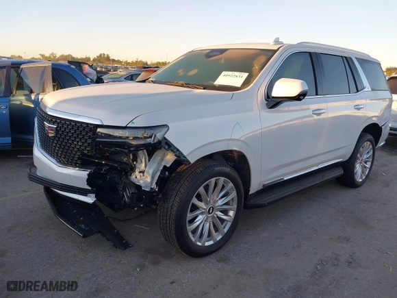 2024 Cadillac Escalade RWD Luxury with VIN 1GYS3AKL3RR406693, listed as a IAAI auction lot 40922831 with 231 mi miles. Bid and sale history available at carsss.com. Image 2.