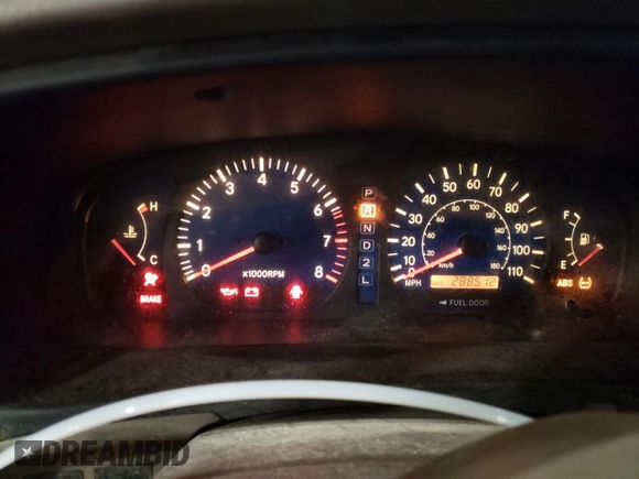 2003 Toyota Sienna LE with VIN 4T3ZF13C63U554693, listed as a Copart auction lot 47836475 with 288,512 mi miles and Salvage Title. Bid and sale history available at carsss.com. Image 9.