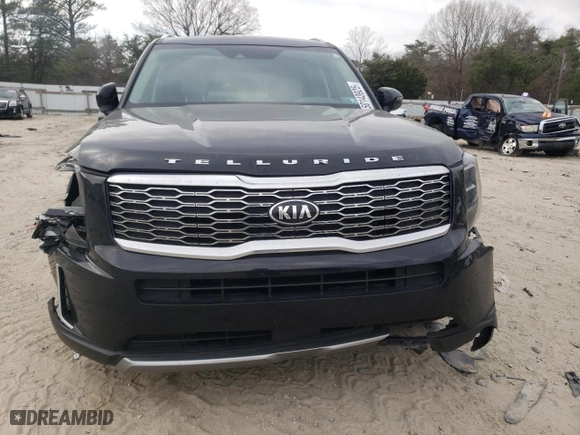 2021 Kia Telluride EX with VIN 5XYP34HC6MG194030, listed as a Copart auction lot 50143925 with 87,261 mi miles and Salvage Title. Bid and sale history available at carsss.com. Image 5.