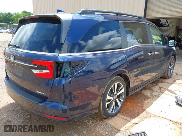 2022 Honda Odyssey Touring with VIN 5FNRL6H86NB004865, listed as a IAAI auction lot 42254009 with 47,229 mi miles and . Bid and sale history available at DreamBid. Image 4.