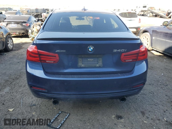 2017 BMW 3 Series 340i xDrive with VIN WBA8B7C59HK806459, listed as a Copart auction lot 82413934 with 60,421 mi miles and Salvage Title. Bid and sale history available at carsss.com. Image 6.
