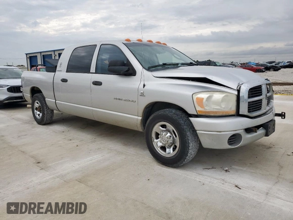 2006 Dodge 2500 SLT with VIN 3D7KR29C86G199316, listed as a Copart auction lot 57789465 with 288,758 mi miles and Salvage title. Bid and sale history available at DreamBid. Image 4.