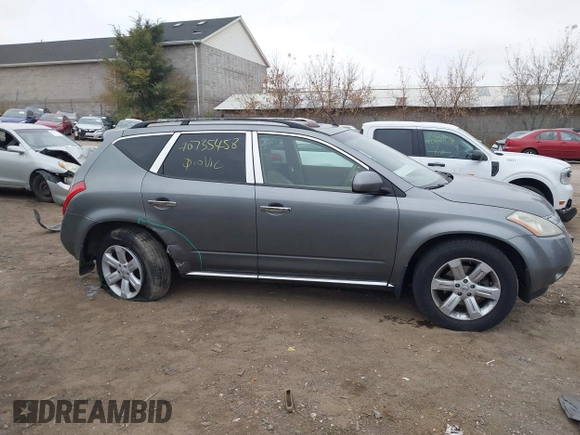 2007 Nissan Murano SL with VIN JN8AZ08TX7W515009, listed as a IAAI auction lot 40735458 with 163,177 mi miles and . Bid and sale history available at carsss.com. Image 6.