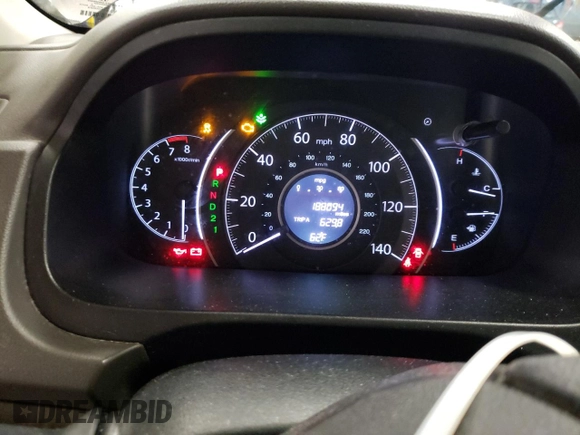 2012 Honda CR-V EX-L with VIN 5J6RM4H70CL011954, listed as a Copart auction lot 53962325 with 188,094 mi miles and Salvage Title. Bid and sale history available at carsss.com. Image 9.