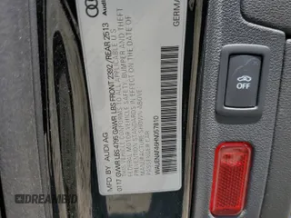 2017 Audi A4 Premium Plus with VIN WAUENAF46HN057810, listed as a Copart auction lot 59391535 with 60,136 mi miles and Salvage title. Bid and sale history available at DreamBid. Image 12.