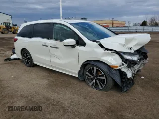 2018 Honda Odyssey Touring with VIN 5FNRL6H89JB505436, listed as a Copart auction lot 49067375 with 173,693 mi miles and Salvage Title. Bid and sale history available at carsss.com. Image 4.