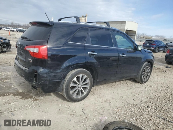 2015 Kia Sorento SX with VIN 5XYKW4A72FG549051, listed as a Copart auction lot 41840155 with 125,021 mi miles and Salvage Title. Bid and sale history available at carsss.com. Image 3.