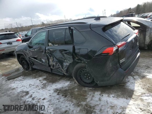2021 Toyota RAV4 LE with VIN 2T3F1RFV7MC223475, listed as a Copart auction lot 47951695 with 47,737 mi miles and Salvage Title. Bid and sale history available at carsss.com. Image 2.