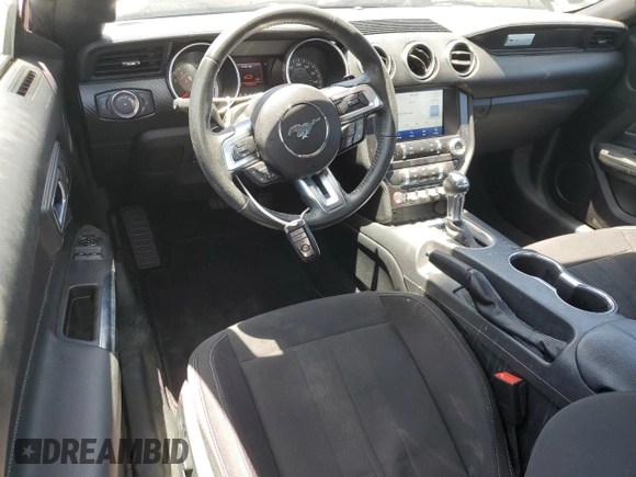 2021 Ford Mustang EcoBoost with VIN 1FA6P8TH2M5127983, listed as a Copart auction lot 61433405 with 52,953 mi miles and Salvage title. Bid and sale history available at DreamBid. Image 8.