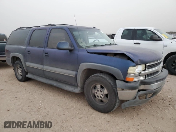 2002 Chevrolet Suburban LT with VIN 1GNEC16Z32J325173, listed as a Copart auction lot 47733995 with 285,589 mi miles and Salvage Title. Bid and sale history available at carsss.com. Image 4.