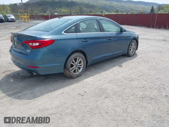 2017 Hyundai Sonata SE with VIN 5NPE24AF9HH452408, listed as a IAAI auction lot 42039484 with 105,004 mi miles. Bid and sale history available at carsss.com. Image 4.