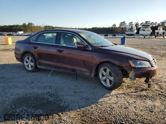 2013 Volkswagen Passat SE w/Sunroof with VIN 1VWBP7A33DC061222, listed as a Copart auction lot 45636395 with 127,218 mi miles and Salvage Title. Bid and sale history available at carsss.com. Image 4.