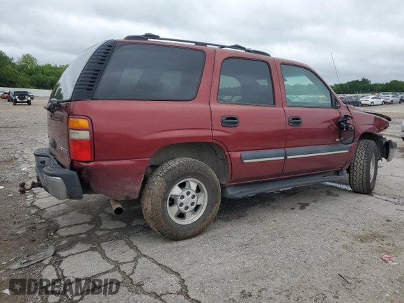 2003 Chevrolet Tahoe LS with VIN 1GNEC13Z63R237645, listed as a Copart auction lot 55961605 with Not provided miles and Salvage title. Bid and sale history available at DreamBid. Image 3.
