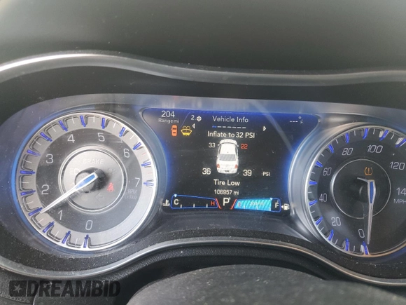 2016 Chrysler 300 Anniversary Edition with VIN 2C3CCAAG8GH207977, listed as a Copart auction lot 42577715 with 106,957 mi miles and Salvage Title. Bid and sale history available at DreamBid. Image 9.