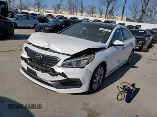 2015 Hyundai Sonata Sport z VIN 5NPE34AB3FH251272, wystawiony jako Copart lot #48381795 z przebiegiem 126 542 mil mil oraz Szkoda całkowita • Salvage title. Historia ofert i sprzedaży dostępna na DreamBid. Obrazek 1.