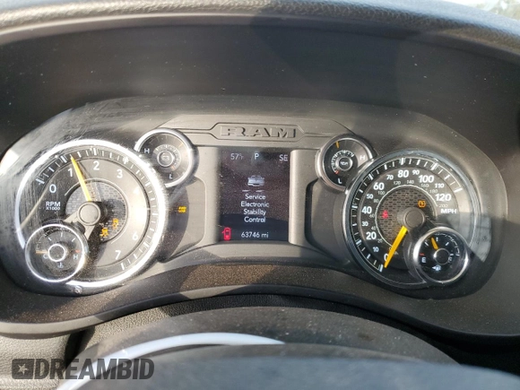 2021 Ram 2500 Tradesman with VIN 3C6UR5HJ9MG677915, listed as a Copart auction lot 86293534 with 63,746 mi miles and Salvage title. Bid and sale history available at DreamBid. Image 9.