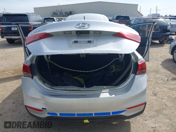 2022 Hyundai Accent SEL with VIN 3KPC24A69NE187223, listed as a IAAI auction lot 41786275 with 36,799 mi miles. Bid and sale history available at carsss.com. Image 6.