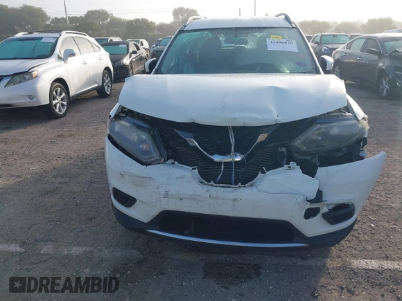 2016 Nissan Rogue SL with VIN 5N1AT2MT4GC771805, listed as a IAAI auction lot 41486830 with 117,381 mi miles. Bid and sale history available at carsss.com. Image 6.