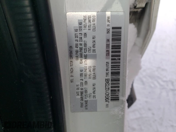 2016 Mazda CX-5 Touring z VIN JM3KE4CY1G0703496, wystawiony jako Copart lot #43806525 z przebiegiem Nie podano mil oraz Szkoda całkowita • Salvage title. Historia ofert i sprzedaży dostępna na DreamBid. Obrazek 12.
