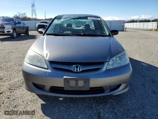 2005 Honda Civic Sdn LX SSRS with VIN 2HGES16695H561075, listed as a Copart auction lot 47610555 with 219,495 mi miles and Salvage Title. Bid and sale history available at carsss.com. Image 5.