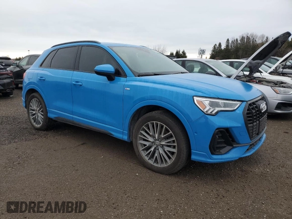 2020 Audi Q3 S line Prestige with VIN WA1FECF34L1039083, listed as a Copart auction lot 84031004 with 44,065 mi miles and Non repairable. Bid and sale history available at DreamBid. Image 4.