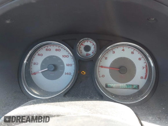2009 Pontiac G5 with VIN 1G2AS18H597259638, listed as a IAAI auction lot 41687456 with 101,688 mi miles. Bid and sale history available at carsss.com. Image 7.