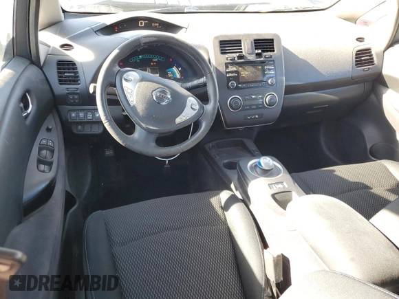 2015 Nissan LEAF SV with VIN 1N4AZ0CPXFC334701, listed as a Copart auction lot 41780655 with 66,335 mi miles and Salvage Title. Bid and sale history available at carsss.com. Image 8.