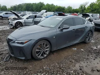 2021 Lexus IS 350 F Sport with VIN JTHGZ1E29M5020923, listed as a Copart auction lot 61129195 with 66,167 mi miles and Salvage title. Bid and sale history available at DreamBid. Image 1.
