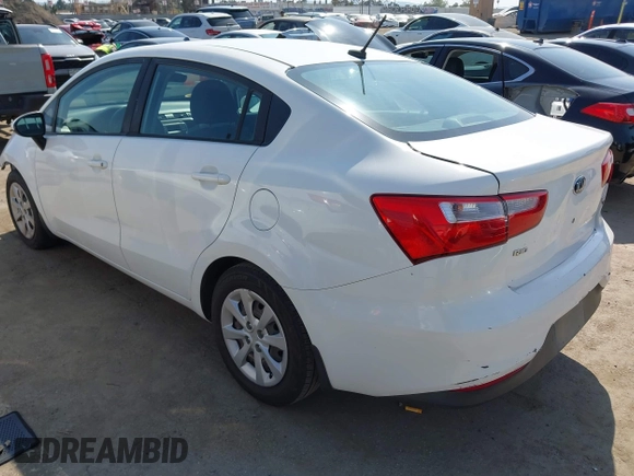 2017 Kia Rio LX with VIN KNADM4A37H6025960, listed as a IAAI auction lot 41975223 with 112,474 mi miles. Bid and sale history available at carsss.com. Image 3.
