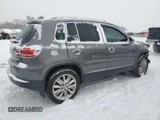 2016 Volkswagen Tiguan S with VIN WVGBV7AXXGW616936, listed as a Copart auction lot 41452605 with 92,541 mi miles and Salvage Title. Bid and sale history available at DreamBid. Image 3.