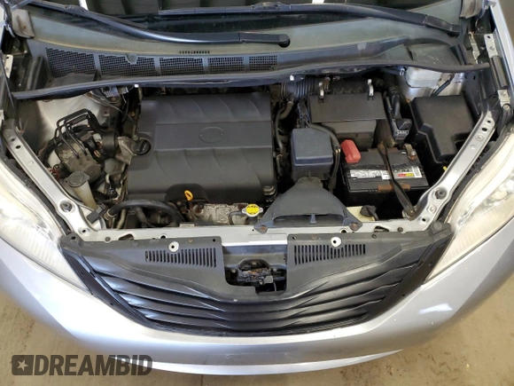 2012 Toyota Sienna XLE with VIN 5TDDK3DC6CS033619, listed as a Copart auction lot 52603245 with 225,740 mi miles and Clean Title. Bid and sale history available at carsss.com. Image 12.
