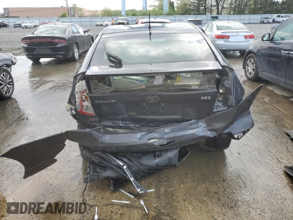 2014 Toyota Prius Four with VIN JTDKN3DU5E0393834, listed as a Copart auction lot 55593975 with Not Provided miles and Salvage Title. Bid and sale history available at DreamBid. Image 6.
