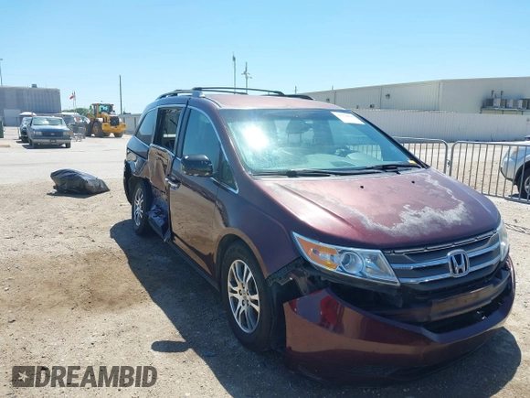 2011 Honda Odyssey EX with VIN 5FNRL5H42BB021438, listed as a IAAI auction lot 41978690 with 190,495 mi miles and . Bid and sale history available at carsss.com. Image 1.