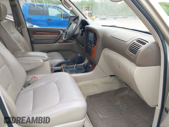 1999 Lexus LX 470 with VIN JT6HT00W6X0041264, listed as a IAAI auction lot 42177546 with 272,000 mi miles and . Bid and sale history available at DreamBid. Image 5.