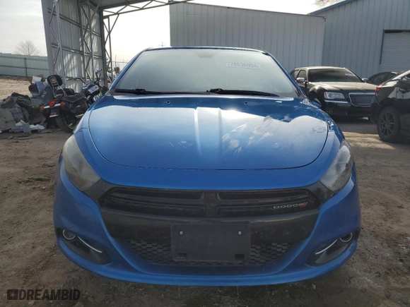 2015 Dodge Dart SXT with VIN 1C3CDFBB5FD205323, listed as a Copart auction lot 78636094 with 0 mi miles and Non Repairable. Bid and sale history available at carsss.com. Image 5.